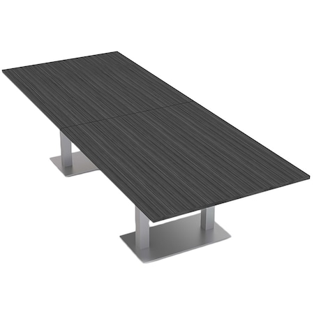 Skutchi Designs Rectangle 10 Person Conference Room Table, 48" W, 10 ft L, 29" H, Asian Night HAR-REC-48X119-DOU-ASIANNIGHT